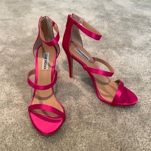 STEVE MADDEN Never Worn Hot Pink Strappy Stilettos